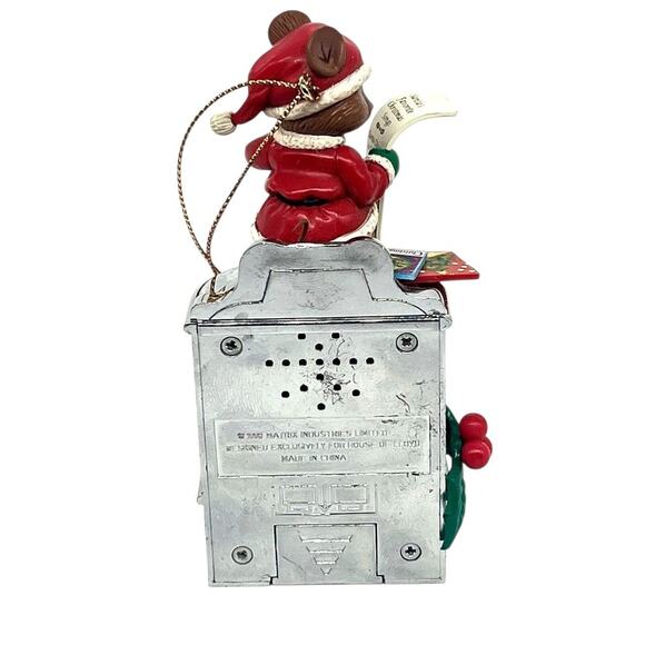 Songs For Santa House Of Lloyd Christmas Mouse Jukebox Musical Ornament TESTED - Picture 3 of 5